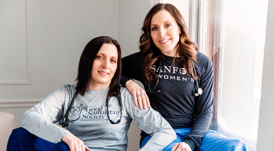 Twin nurses care for patients at all stages of life [video]